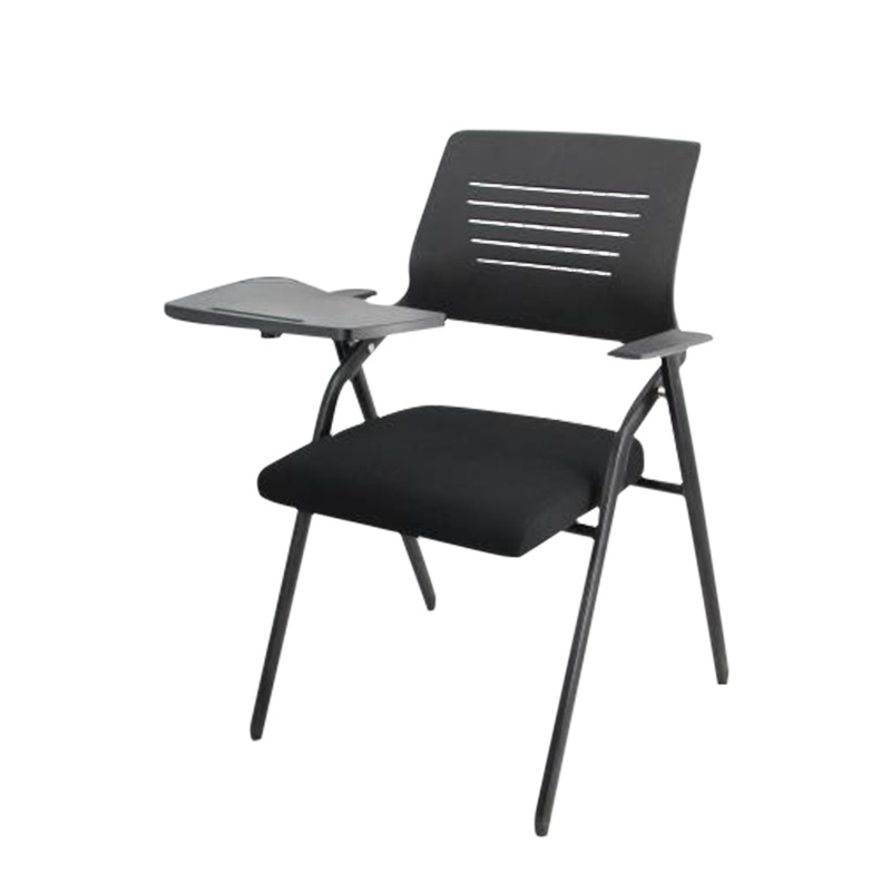 Silla de entrenamiento plegable simple moderna con tablero de escritura Silla de entrenamiento de sala de conferencias con tablero de mesa silla de oficina de malla image 7