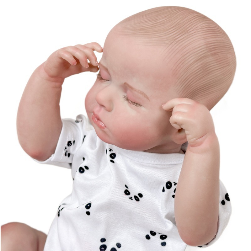 Muñeca de imitación de muñeca de comercio exterior bebé lindo 50 cm bebé pesado cuerpo de tela de alto color transfronterizo