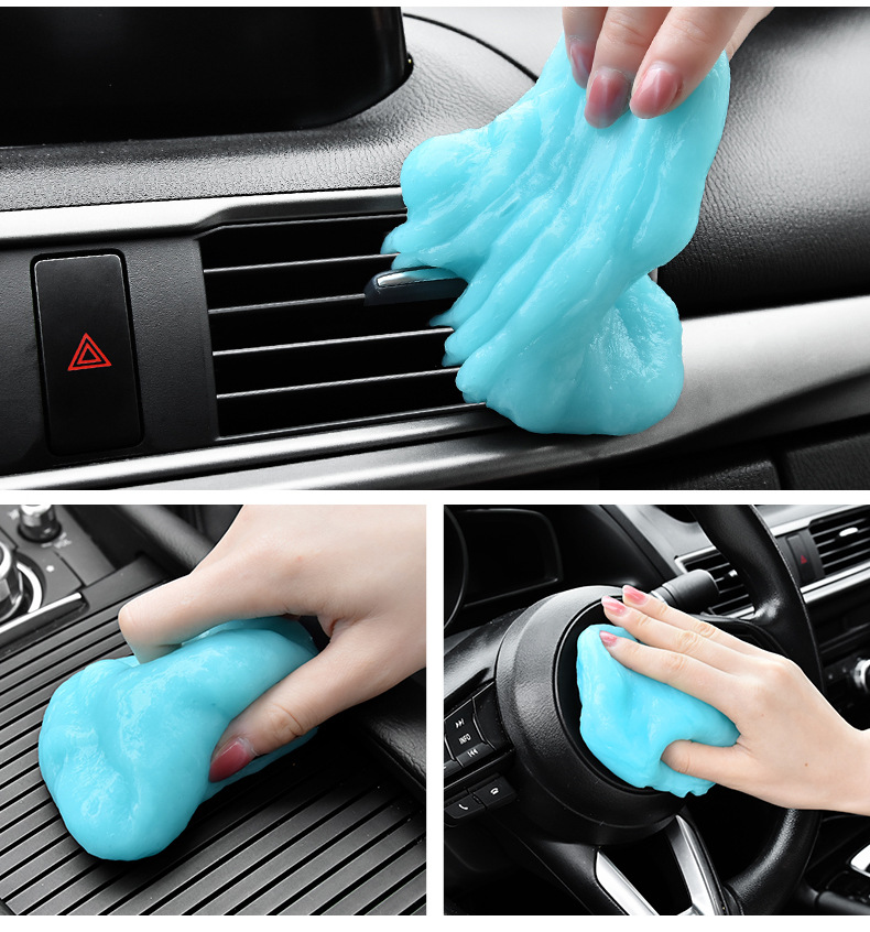 Suitable for Multifunctional Cleaning Soft Gel Car Interior Cleaning Artifact Car Supplies Black Technology Car Vacuum Mud Cleaning
