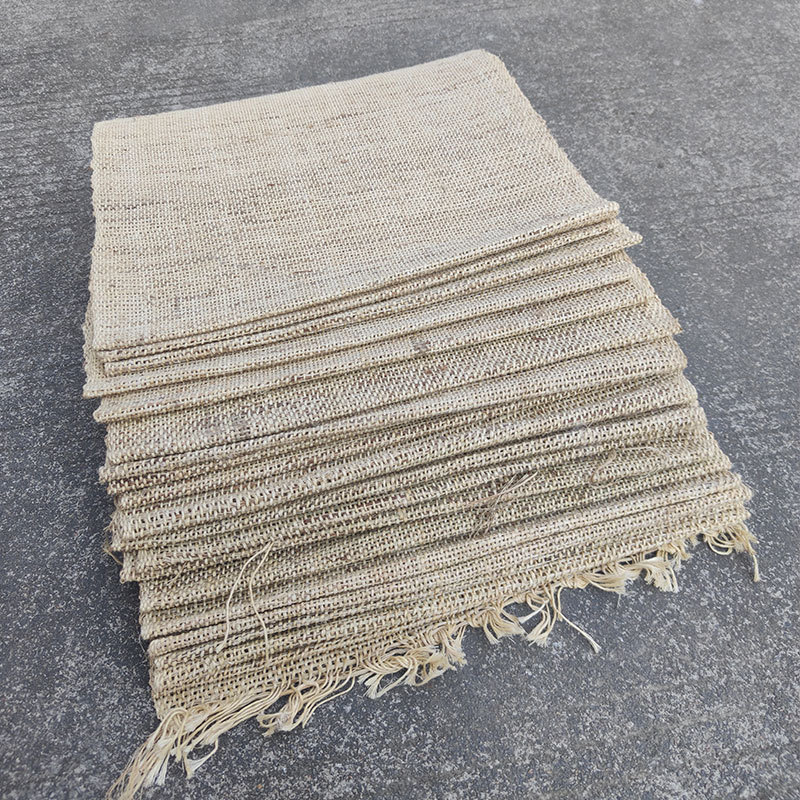 source factory Countryside style Farmer manual weave rope Xiabu Hand-woven Ramie Fabric cloth