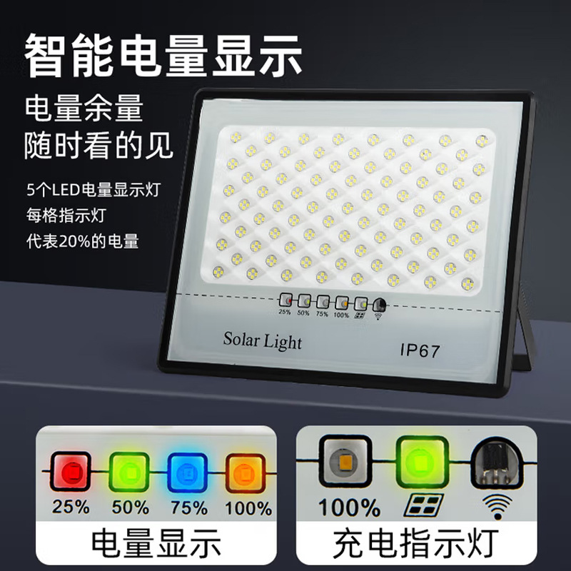 lámpara solar al aire libre lámpara de patio doméstica ultra brillante alta potencia impermeable al aire libre lámpara de iluminación LED rural