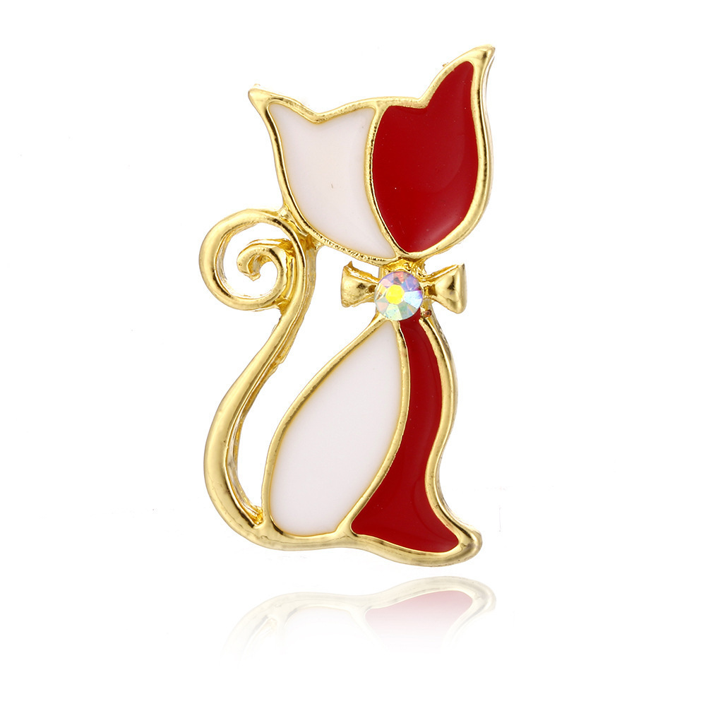 Animal Collection Brooch with Diamonds, Versatile Rabbit, Dog, Horse, Penguin Brooch, Enamel Fashion Accessories, Pins, Ready for Sale