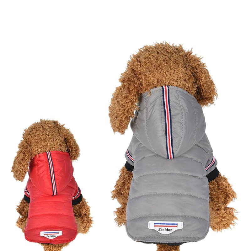 Ocio ropa para mascotas invierno abajo abrigo de algodón ligero abrigo de algodón cálido perro ropa al por mayor