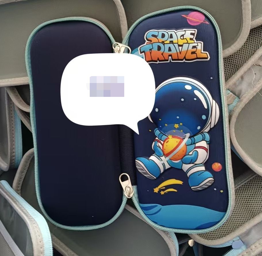 Comercio exterior al por mayor caja de papelería 3DEVA superficie de tela tridimensional caja de lápiz niña patrón de dibujos animados niño estudiante de escuela primaria caja de lápices