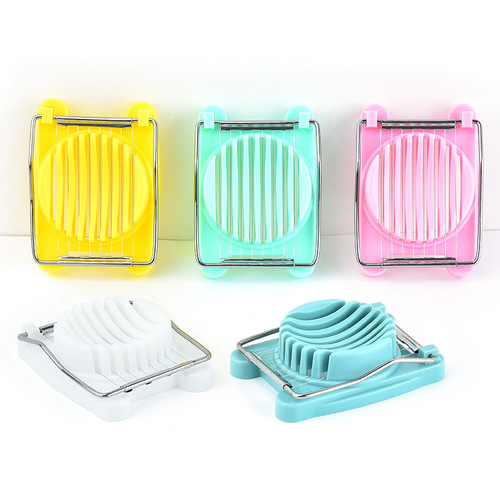 Plastic egg cutter single-head dual-purpose household multi-purpose egg cutting tool preserved egg cutting flap kitchen