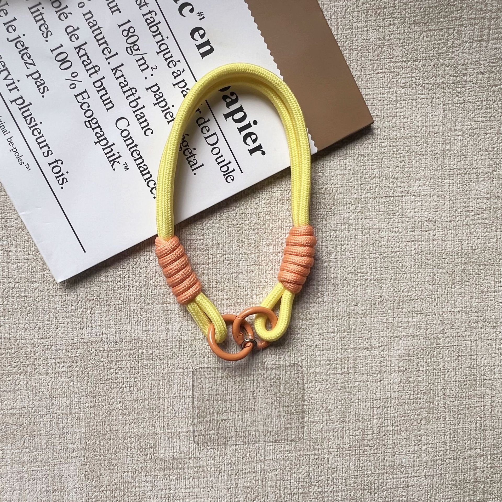 더블링[팔찌-베이지] + 투명사각개스킷