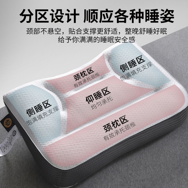 Protección contra tracción de la columna cervical para ayudar a dormir Almohada doméstica para adultos Almohada lateral Soporte especial para dormir un par de cabezas