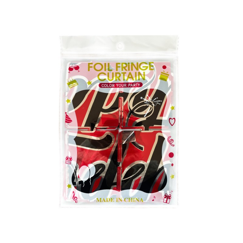 Beauty Sea 1.2m cortina de lluvia de Halloween decoración de Navidad decoración de pared de cumpleaños decoración de plástico