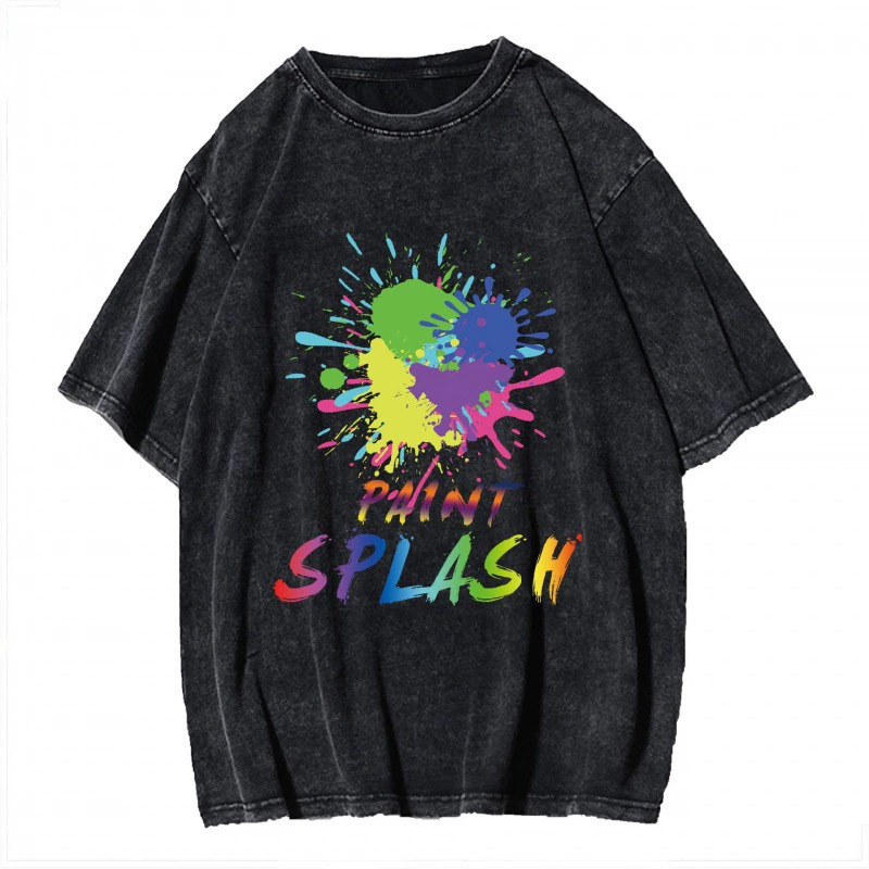 Оригинальная потертая футболка для мужчин и женщин, летняя новая ретро-бабочка с короткими рукавами, экспортная модная футболка большого размера