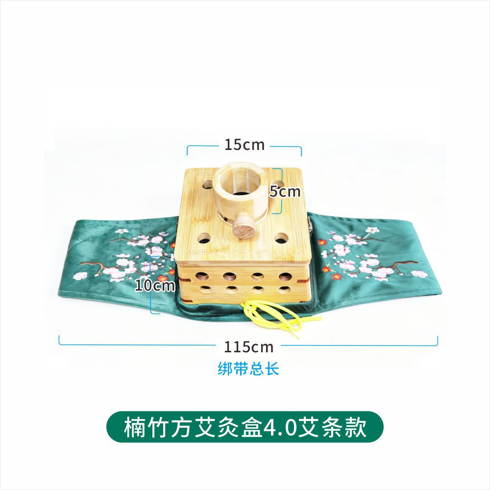 Wooden Moxa Box Open Flame Moxibustion Burner for Waist and Abdomen Home Full Body Use in use