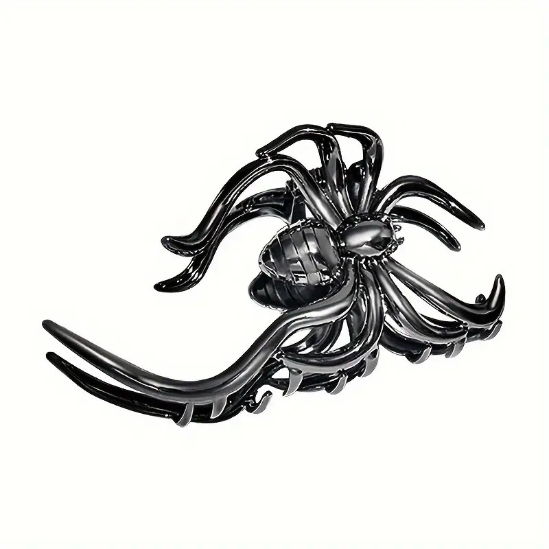 Spider Pattern Halloween Hip-Hop Retro Funny Women's Spider Metal Plating Hair Claws