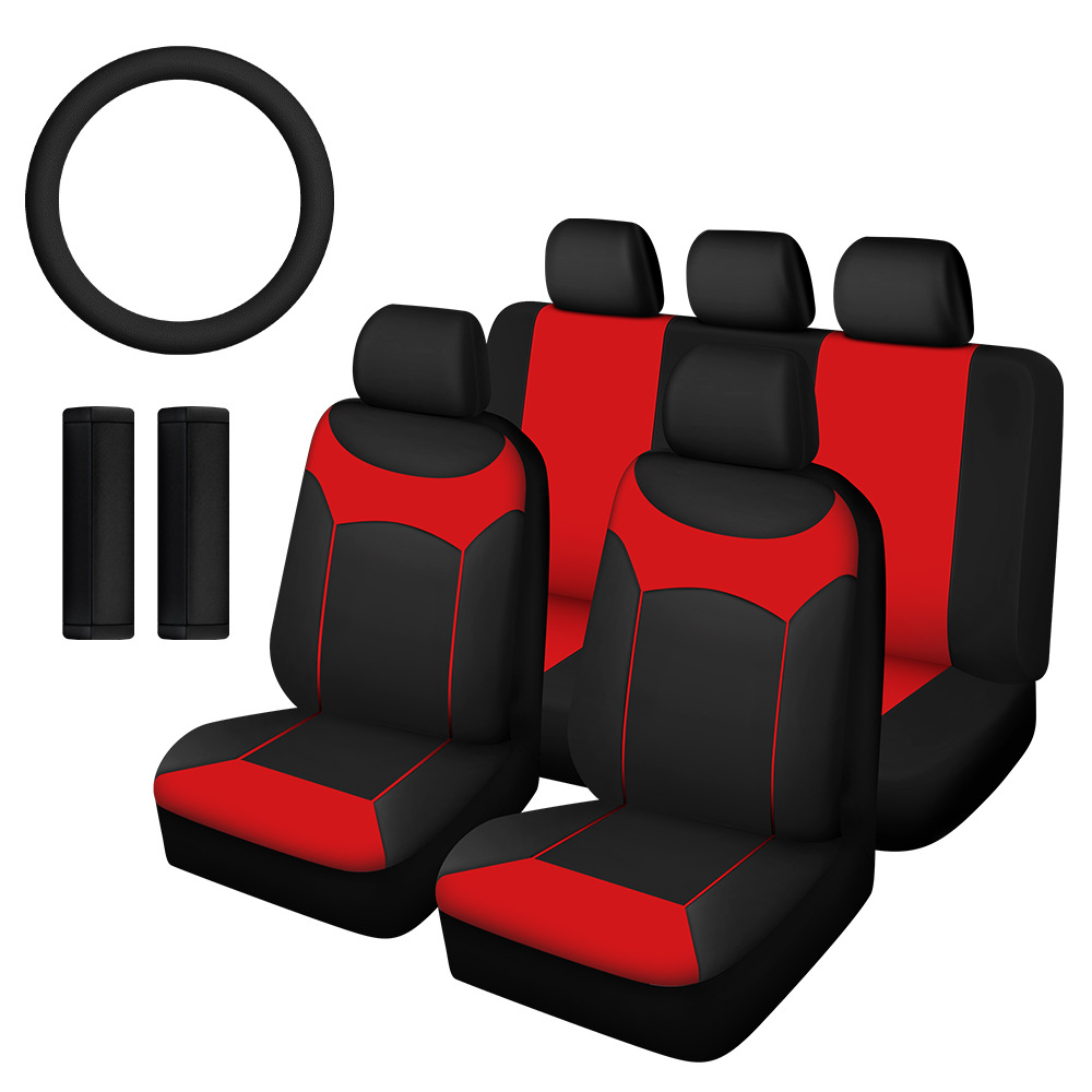 Comercio exterior cubierta de asiento de automóvil general cuatro estaciones cubierta de asiento de automóvil general con cubierta de volante de hombro