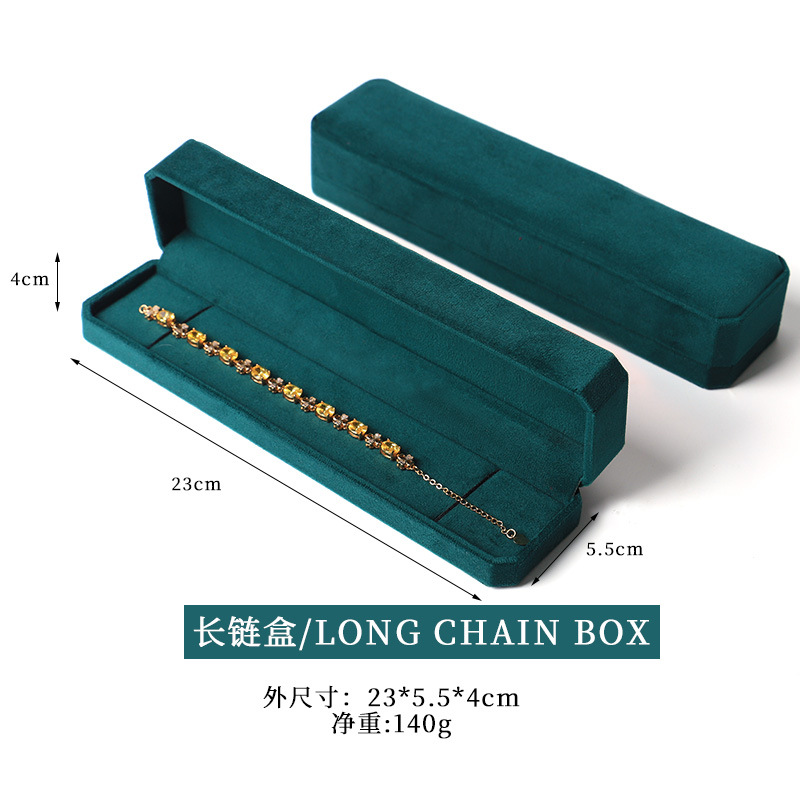 Nuevo joyero octogonal de terciopelo, caja para pendientes y anillos para el 25 aniversario, caja para guardar collares, pulseras y brazaletes con un toque de alta gama. image 26