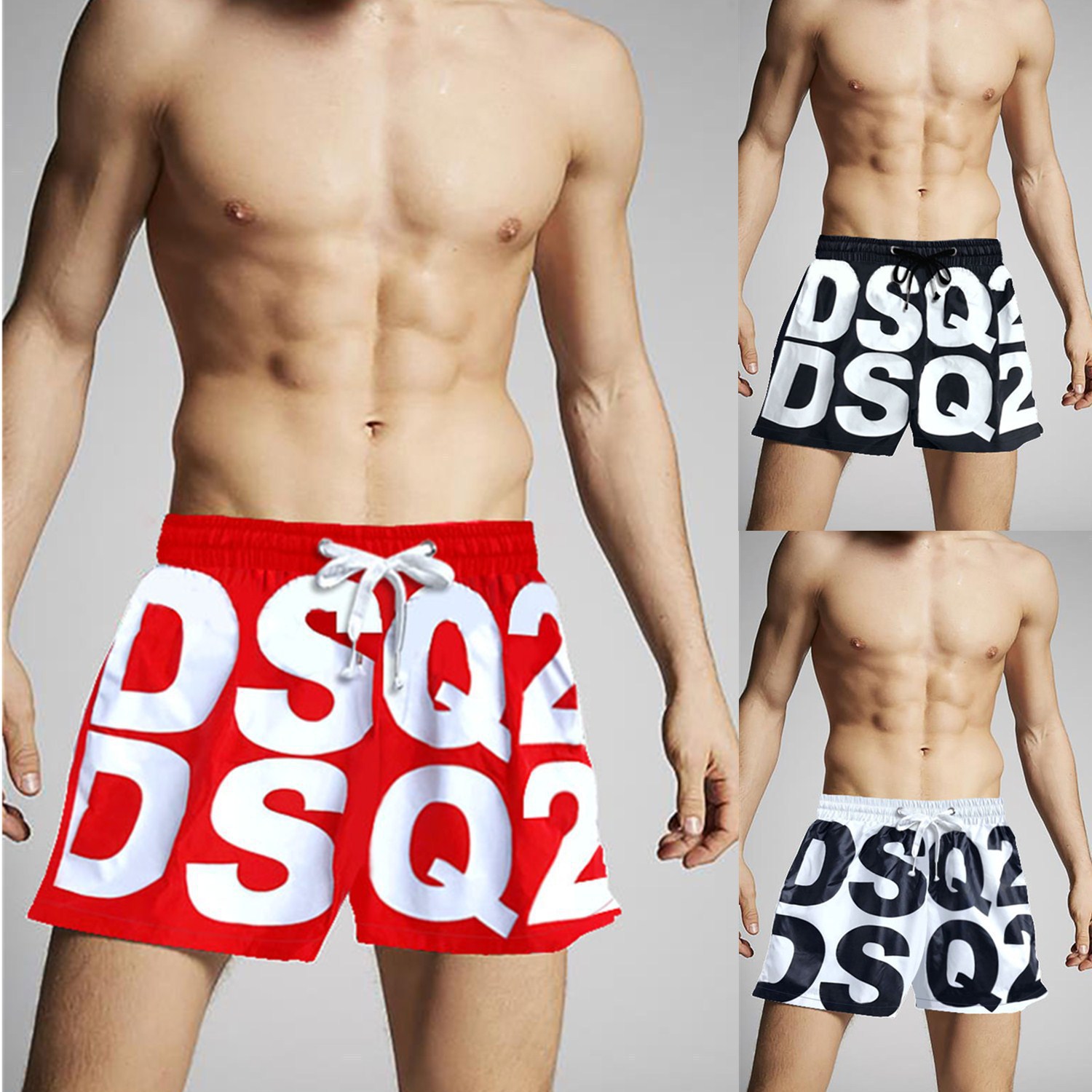 Beach Shorts New Style Aliexpress Dsq2 Letter Summer New Sports Shorts Fitness Running Men's Shorts Trendy
