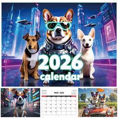 2026年新款英文日历Dogs Calendar狗狗日历合集跨境12月挂历台历