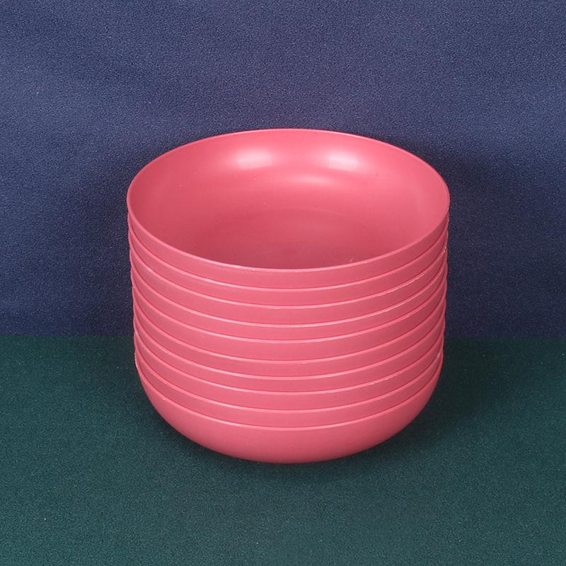 15cm profundo plato de hueso redondo 10 unids paja de trigo gota-resistente pastel plato de plate