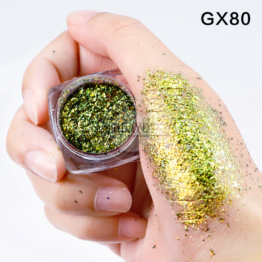 Explosiva transfronteriza camaleón óptico película gruesa Yunjin rosa arco iris estrella camaleón película gruesa ópalo rosa nail art sombra de ojos