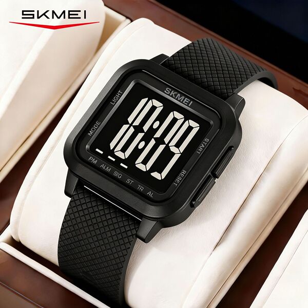 Square universal waterproof digital watch