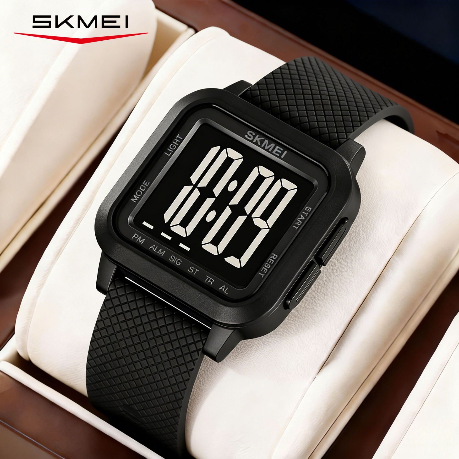 Square universal waterproof digital watch