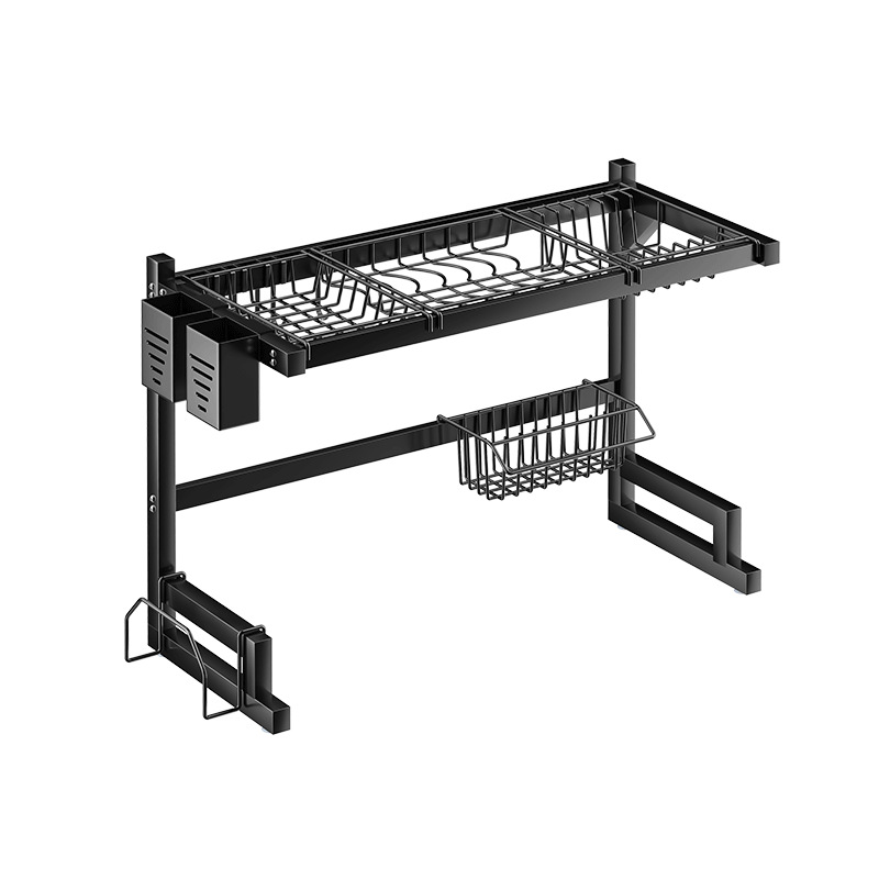 Escurreplatos de Acero Inoxidable para Fregadero - Organizador de Vajilla para Cocina