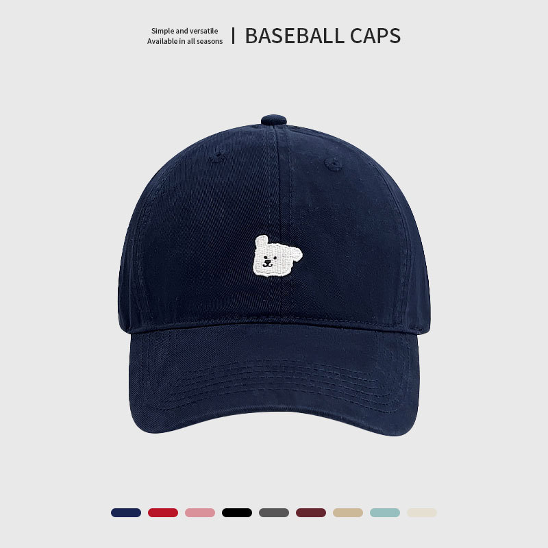 Japanese retro baseball cap, with embroidery, Korean style, for beloved