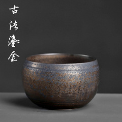 小號粗陶茶洗功夫茶具配件茶杯洗水洗茶碗水盂家用日式筆洗煙灰缸