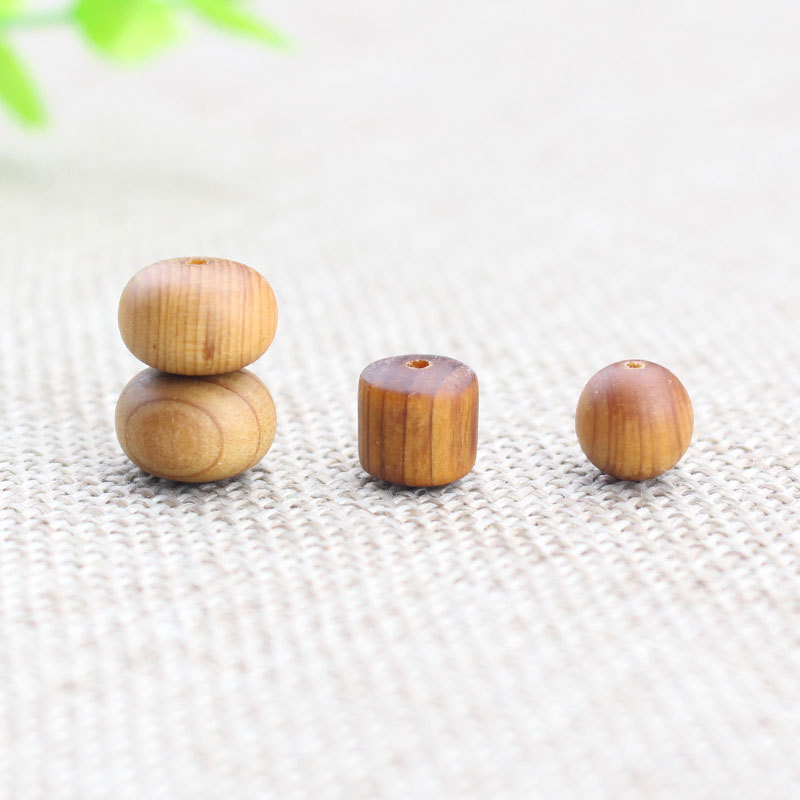 厂家批发陈化崖柏木散珠子8MM隔珠配珠DIY手串佛珠108颗配件材料