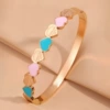 【157】Rose Gold Drop Oil Love Bracelet