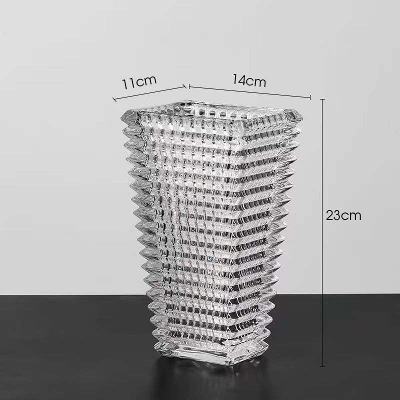 INS estilo florero de vidrio simple arreglo de flores transparente flor hidropónica planta verde florero sala de estar mesa de comedor Decoración