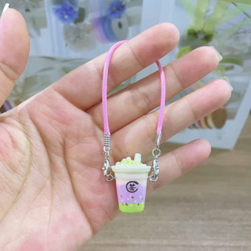 ドールハウスミニモデルパールミルクティーカップ diy ペンダントシーン OB11 人形アクセサリーペンダント|undefined