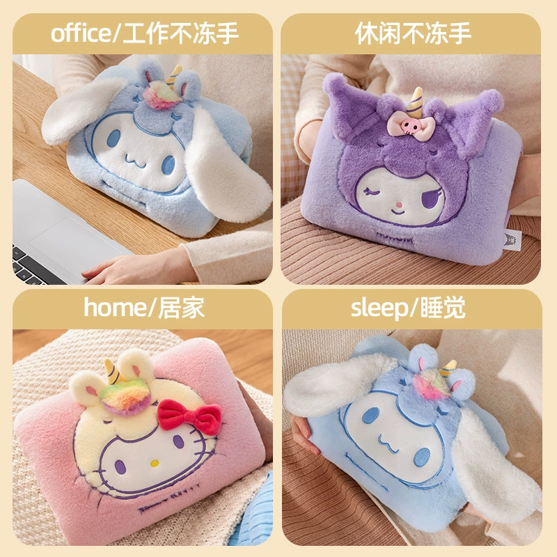 Sanrio, оригинальный зимний взрывобезопасный мультяшный термос/контейнер для воды, грелка для рук