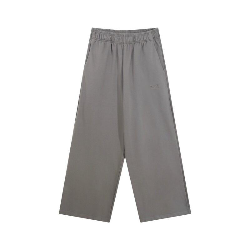 High-Quality New Vetements New Autumn and Winter Heavy-Duty Loose-Fitting Embroidered Logo Letter Wide-Leg Casual Pants