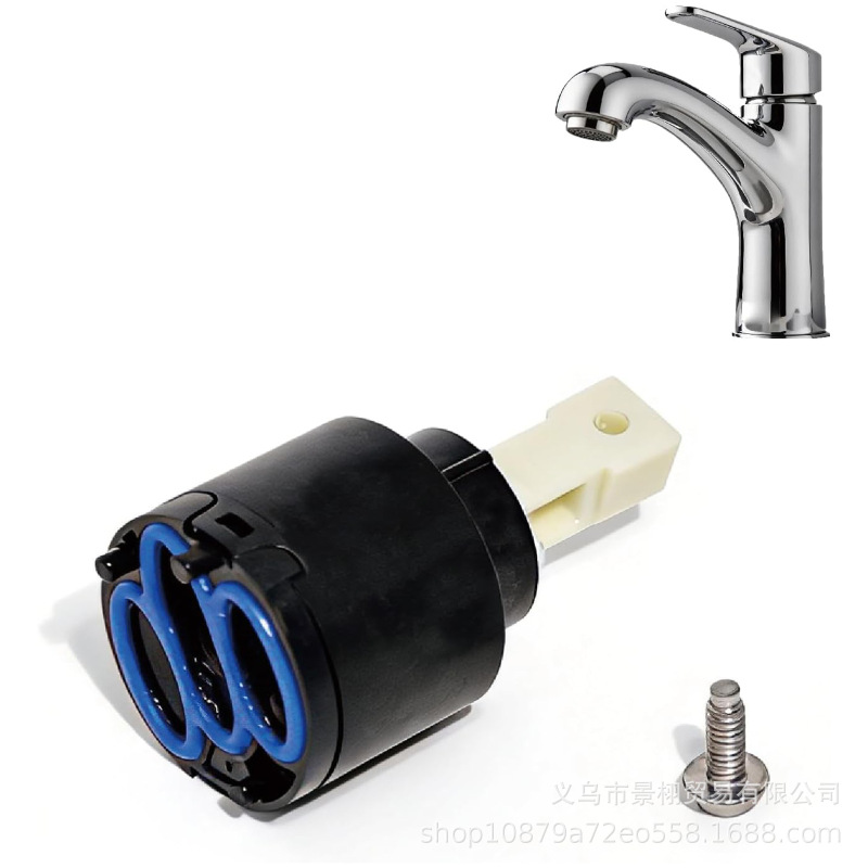 Rp73000 Faucet Valve Core Kitchen and Bathroom Valve Core Replacement Parts Durable Plastic Column (Screws Included) Rp73000 Faucet Valve Core Kitchen and Bathroom Valve Core Replacement Parts Durable Plastic Column (Screws Included)