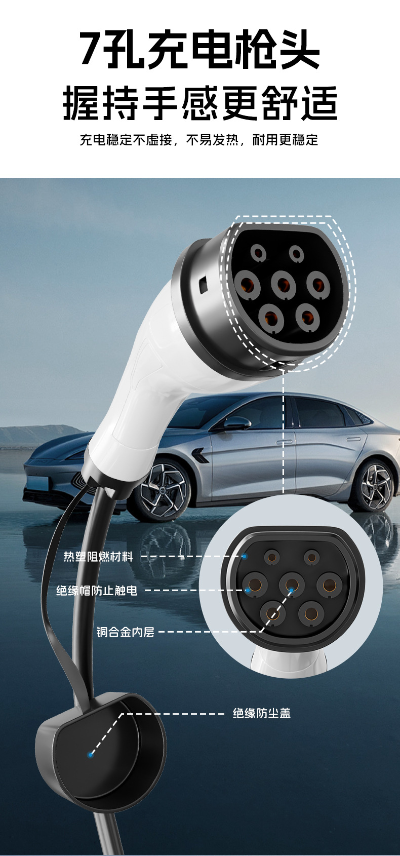 European standard vehicle-mounted charger for new energy vehicles, 3.5KW 16A, with overcharge and leakage protection, UK standard portable vehicle-mounted charging station for home use