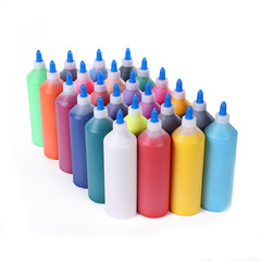卸売24色500ml大瓶アクリル絵具DIY塗装落書き絵画子供石膏人形着色絵具