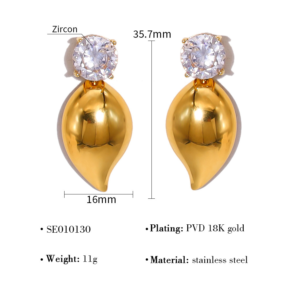 Oferta especial experiencia europea y americana joyería de acero titanio vacío galvanoplastia no decoloración no alérgica joyería pendientes collar fábrica al por mayor