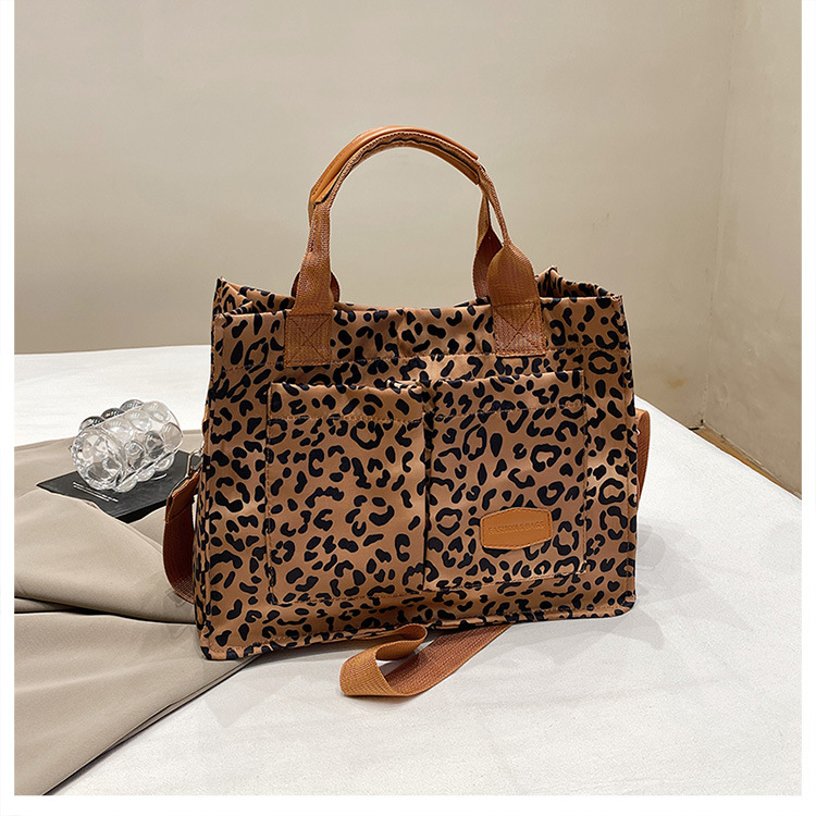 Bolsa de hombro de moda de gran capacidad de leopardo de mujer nueva bolsa de personalización simple bolsa de compras bolsa de viaje versátil
