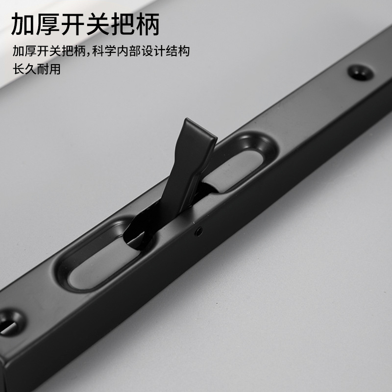 Perno de acero inoxidable oculto tipo caja alargado engrosado de núcleo sólido Perno invisible de doble apertura puerta antirrobo