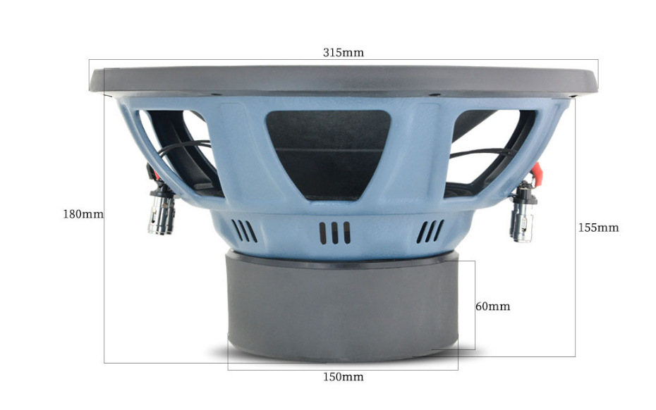Car Subwoofer Sounstream Rub.124 12inch Subwoofer Spider 1800W Deep Bass