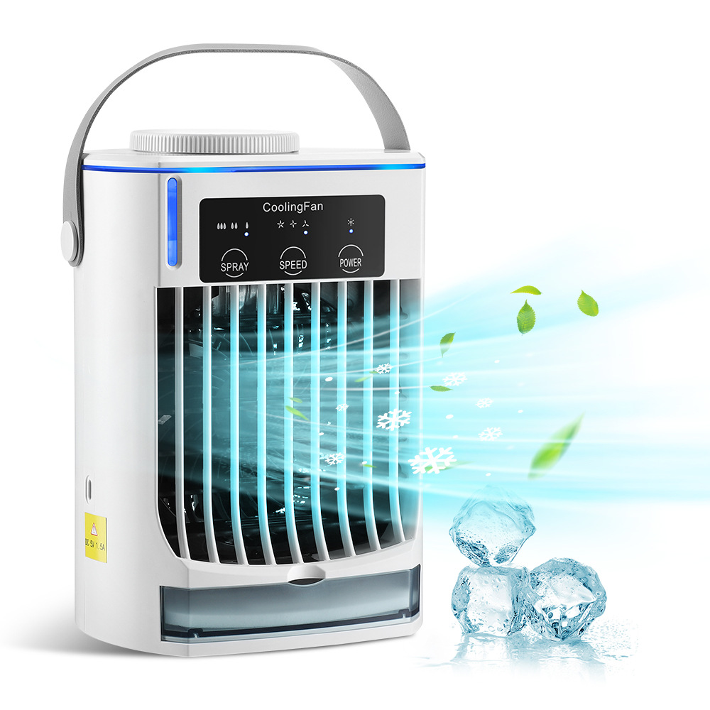 Cross-border air cooler household spray humidifier fan water-cooled air conditioning fan USB desktop cooling fan cooler