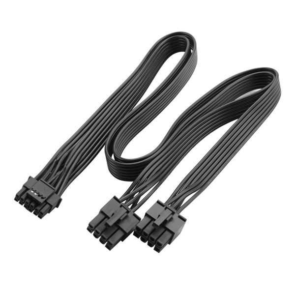 16AWG海盗船PCIE 5.0双8pin 转 16Pin 电源 PCIE5.0 12VHPWR