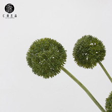 工厂直销 仿真葱球仿真塑料花 婚庆圣诞装饰绿石竹草球造景假花材