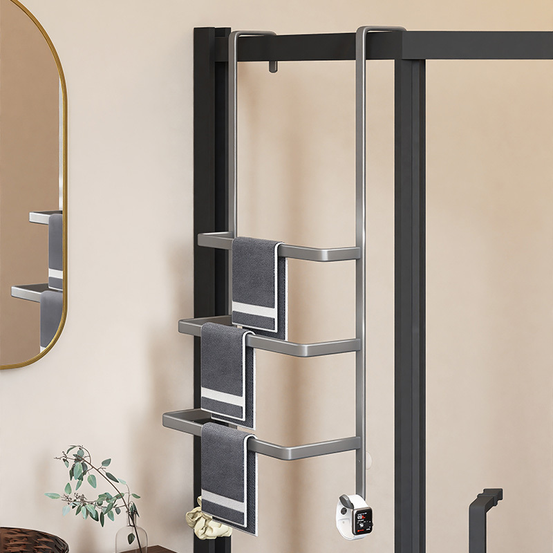 Bathroom Towel Rack Shower Room Rack Glass Door Rack Toilet Towel Rack Towel Bar Bathroom Storage Rack