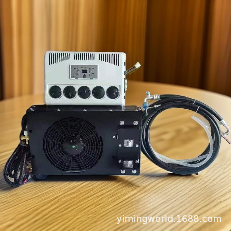 Truck modification 12V24V parking air conditioner hidden 12V car intelligent variable frequency refrigeration air conditioner excavator crane