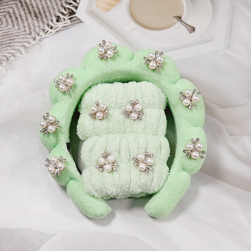 초음파 합금 트위스트 헤어 밴드-그린 (20*17*4cm 89g)