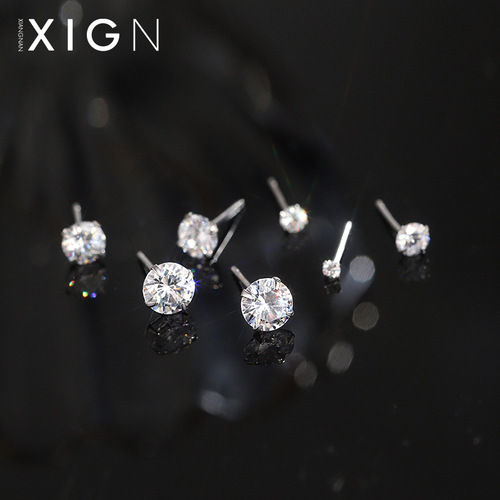 Sleeping Ear Studs 925 Pure Silver Pierced Earrings Bone Studs for Women  New Summer Earrings Earrings