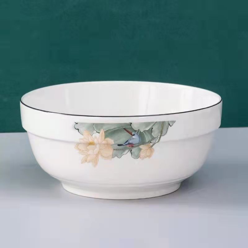 tazón de arroz de cerámica tazón de arroz esmaltado de color nuevo tazón de arroz de estilo chino tazón de fideos de espesamiento tazón de arroz tazón de sopa porcelana Sensheng