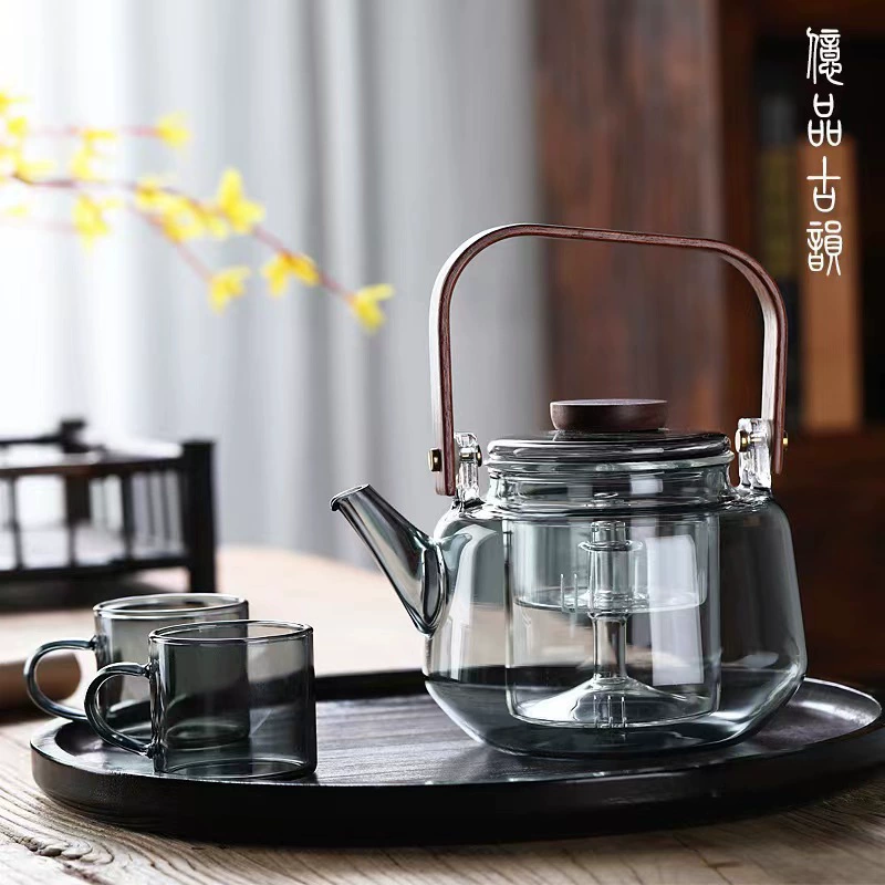 Дымчатая копоть, поднимаемая балка, горшок, четыре поколения, все-в-одном, вареный двойной пузырьковый чайник, горшок два назначения, термостойкий пузырьковый чайник, заварка чая