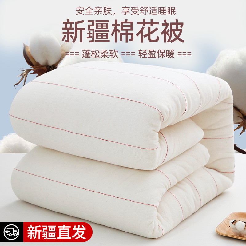 Xinjiang Cotton Quilt, Spring and Autumn Cotton Mattress Pad, Student Cotton Quilt, Thickened Winter Quilt, Quilt Core Manufacturer