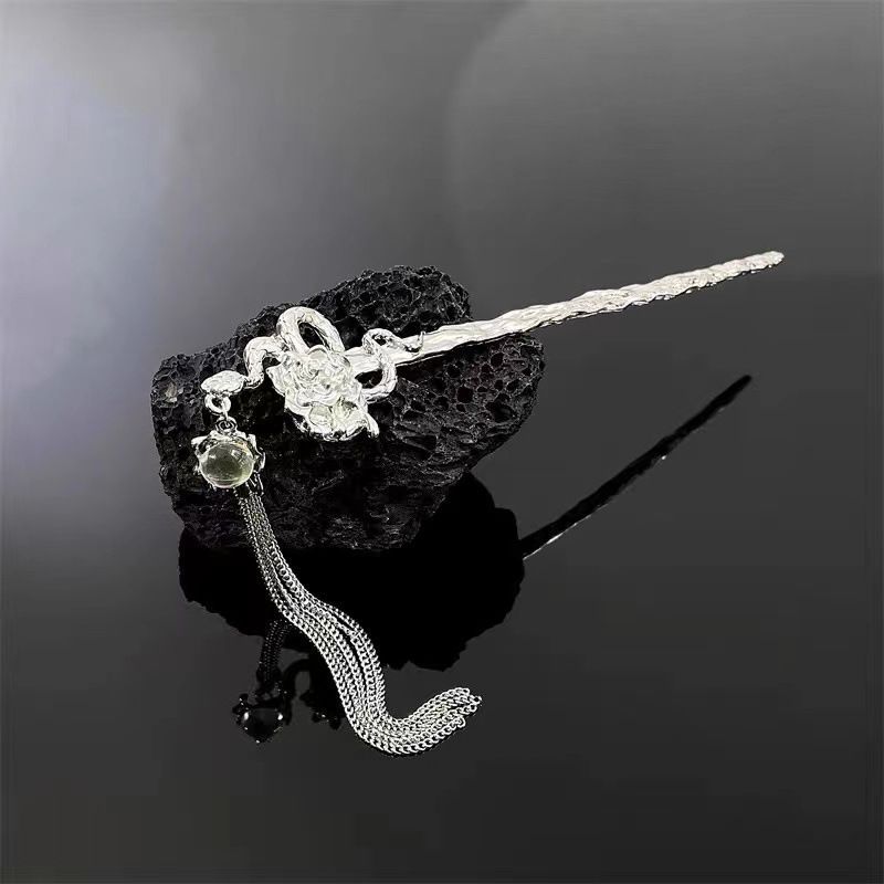 Serpiente enredada Luna Lange clip Vintage clip para el cabello de nicho femenino de alta calidad diseño nuevo clip de cabello de metal